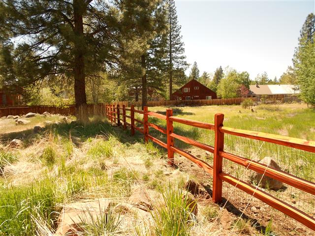 3 rail Cedar Split Rail fence