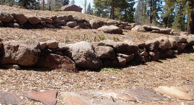 Boulder Retaining wall Custom