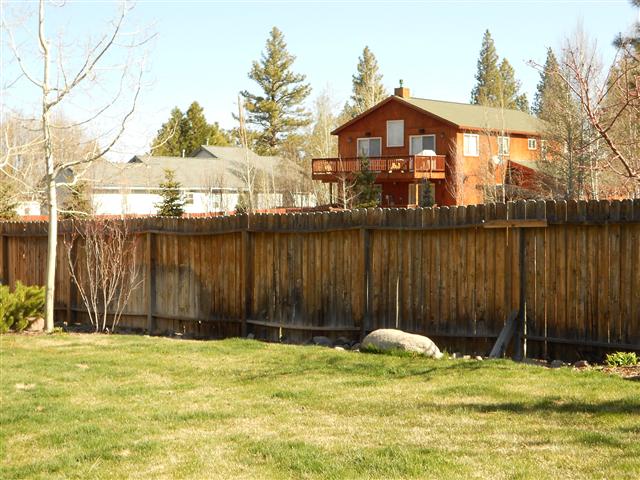 Existing Privacy fence before demo