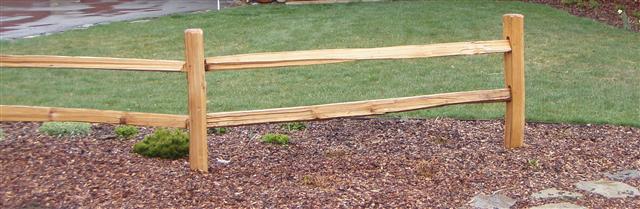 Two Rail Cedar Split Rail Custom