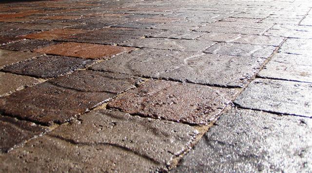 pavers with color enhancing sealer Custom