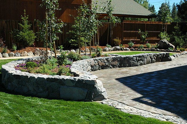 Patio with Raised Planter